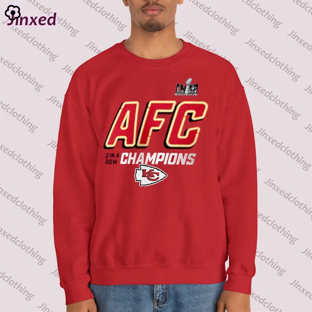 Official Kansas City Chiefs Nike 2023 Afc Champions Iconic T-shirt Sweatshirt 